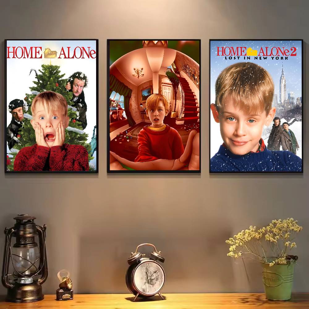 1pc Home Alone Poster Sticker Print Waterproof Wall Art For Living Room Bedroom Home Decor
