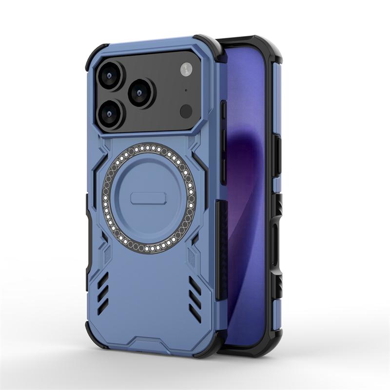 Armor Case For iPhone 17 Pro Magnetic Adsorption Wireless Charge Back Cover iPhone 17 Pro Max 17 Air Case For iPhone 17 Pro Case