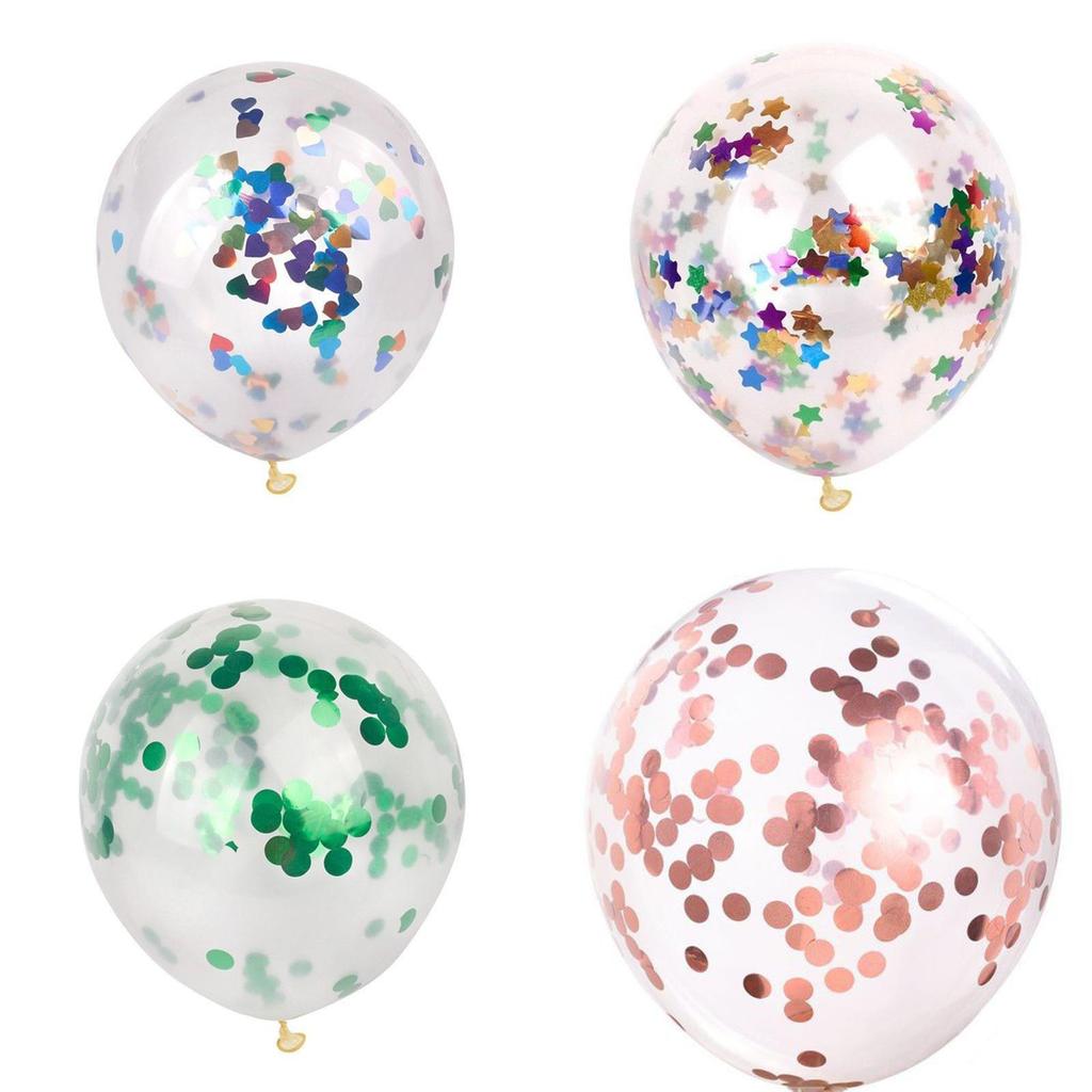 Durable 12" Confetti Balloon Latex Helium Adds A Fun Touch To Birthday And Wedding Decor