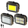 Solar Work Light Outdoor Flood Light USB Charging Camping Mechanic Light Mobile Power Bank for Construction Site Garage Workshop