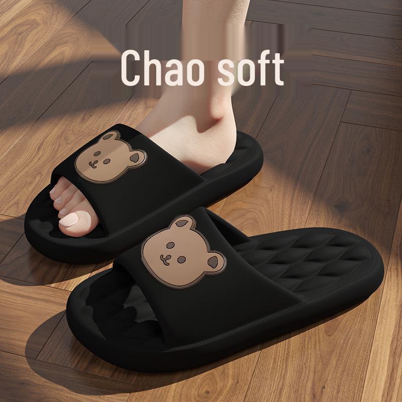 Cartoon Couples' Non-Slip Summer Slippers for Indoor and Outdoor Use