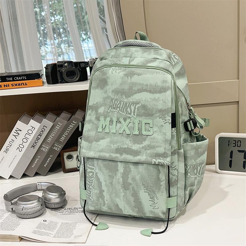 Junior High School Student Schoolbag Graffiti Men's Backpack