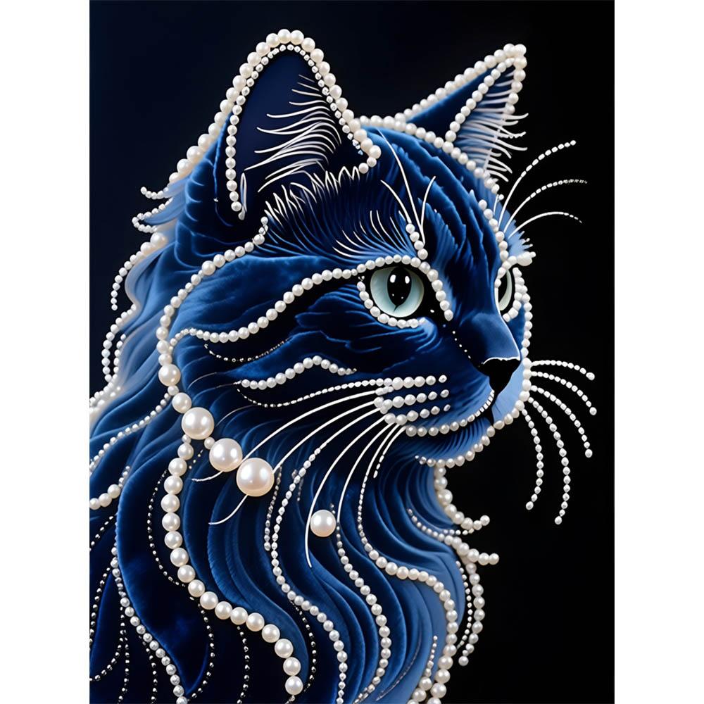 

DIY Black Cat Diamond Art Kits Without Frame 35x45cm Gem Art Diamond Painting Kits for Adults/Beginners Gift Idea Home Wall Decor 35x45cm