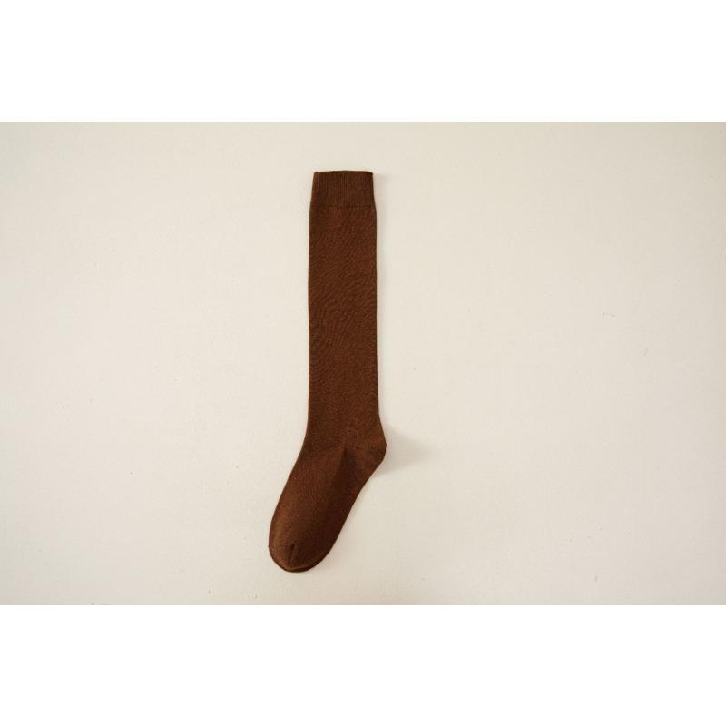 Einfarbige vielseitige Wadenstrümpfe, Frotteesocken, Lange Ankela-Rot-Trendsocken, Damen Herbst- und Winter-Langsocken