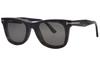 Tom Ford 50mm Sunglasses with Blue Light Filtering Lenses for Men and Made in Italy Dark TF5970-B Clip-on Women, (052 Havana)