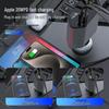 120W Super Fast Telescopic 4-Port Car Charger for Apple 15 & Huawei