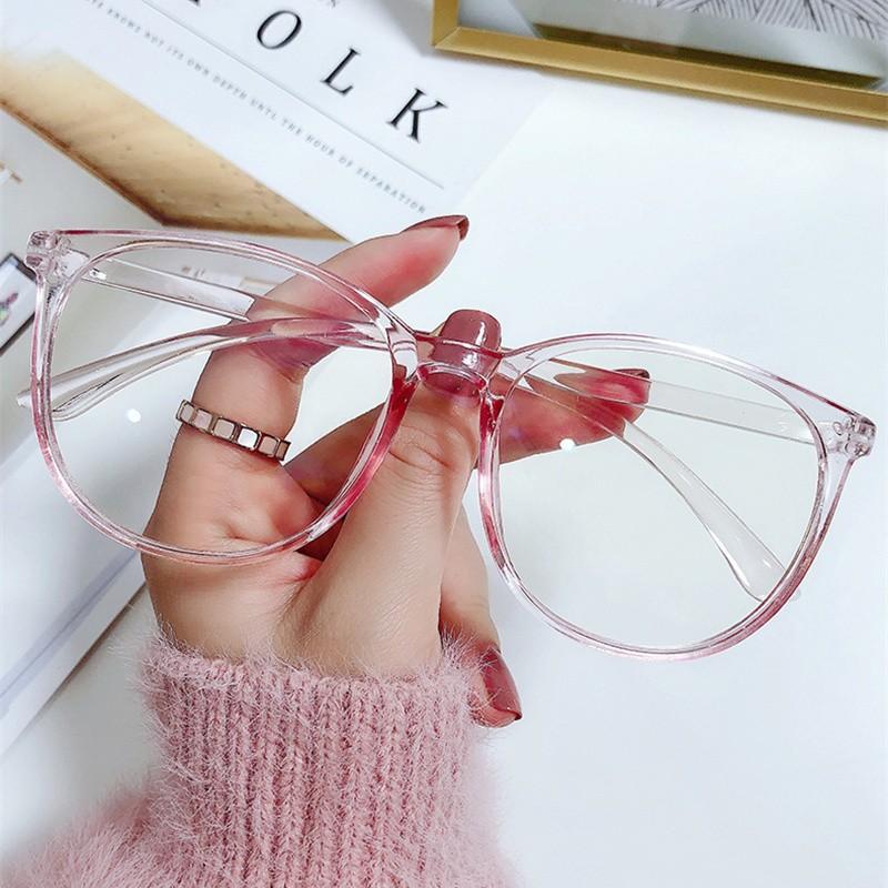 Ultralight Sunglasses Oval Frame Oval Frame Eyewear Transparent Flat Mirror Eyeglasses UV400 For Outdoor Activities