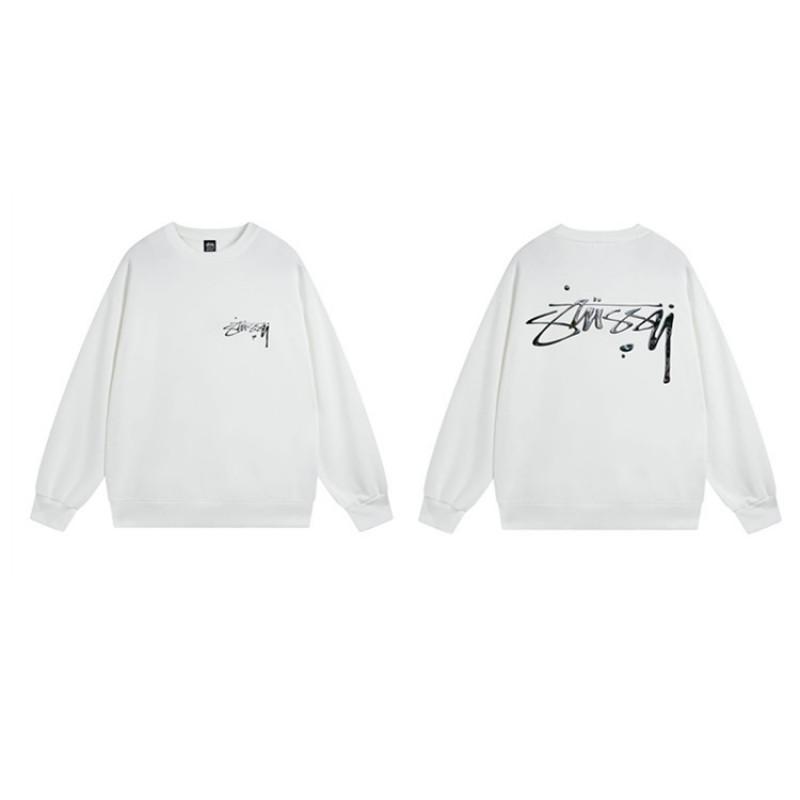 Unisex Oversized Crewneck Fleece-Lined Cotton Sweatshirt With Dice Letter Print Winter Casual Wear