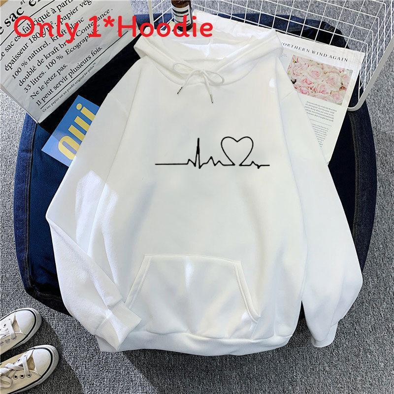 Women Sweater Hoodie With Print Pattern For Casual Winter Wear