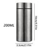 Titanium Thermos Tumbler Insulated Thermal Cup Mug Coffee Vacuum Flasks Mini Leak Proof Hot Cold coffee bottle 200ML