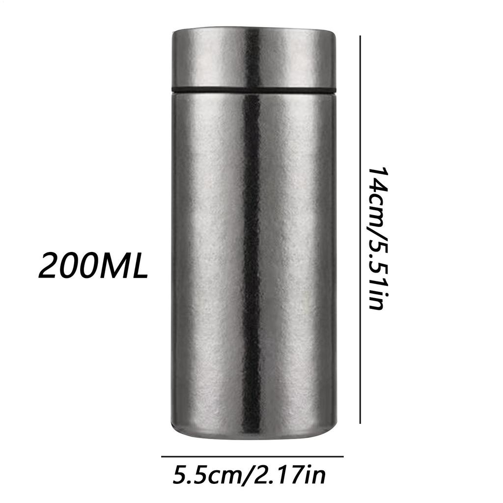 Titanium Thermos Tumbler Insulated Thermal Cup Mug Coffee Vacuum Flasks Mini Leak Proof Hot Cold coffee bottle 200ML