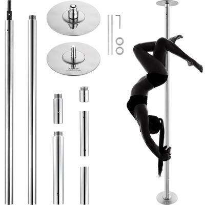 VEVOR Professional Dancing Pole, Spinning Static Dancing Pole Kit, Portable Removable Pole, 45mm Heavy-Duty Stainless Steel Pole