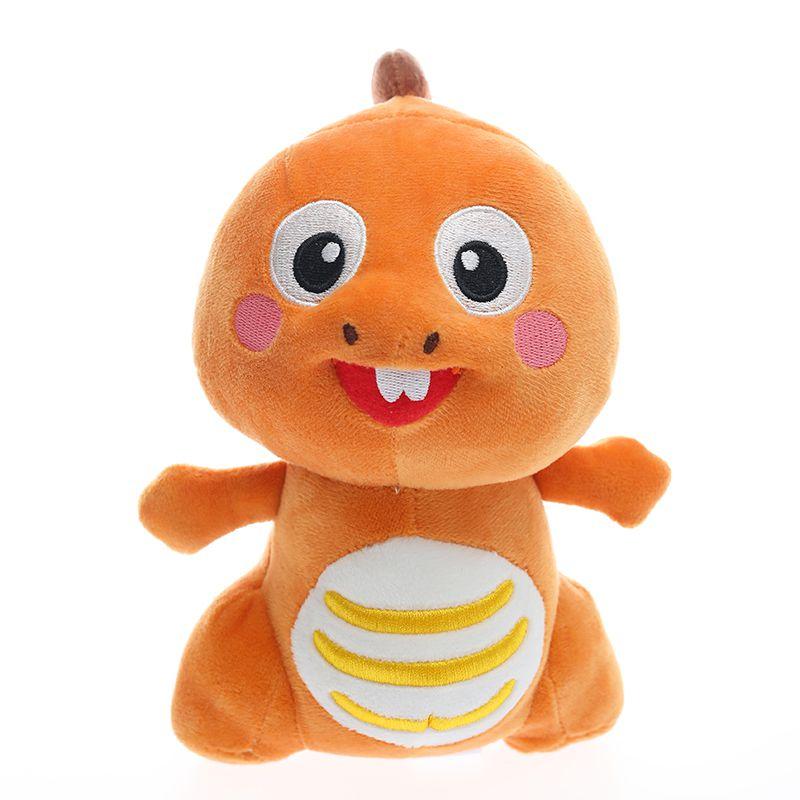 

Adorable Dino Plush Toy For Kids Cute Soft Stuffed Dinosaur Animal Doll 20cm оранжевый