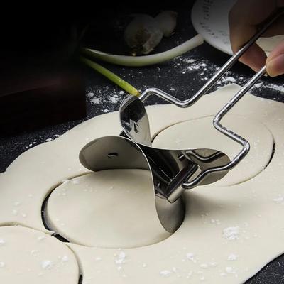 304 Stainless Steel Dumpling Maker Dough Circle Roller Machine Kitchen Pastry Embosser DIY Pie Ravioli Pasta BakingAccessories