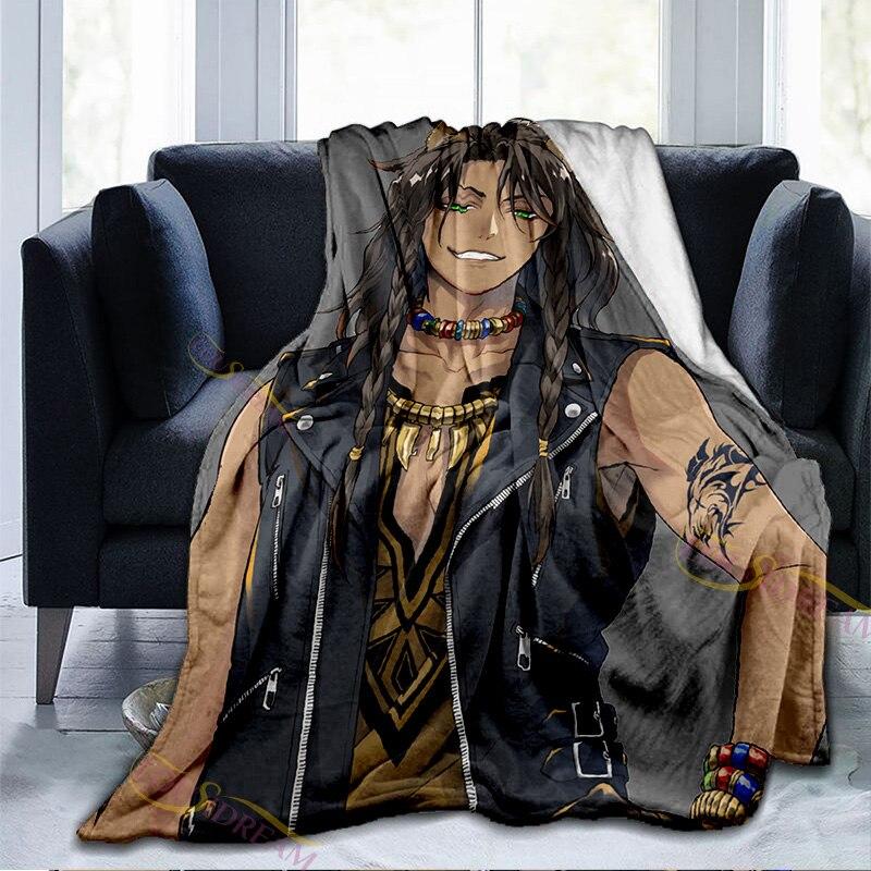 Cartoon Wonderland Blanket NRC School Adventure Game Series Flannel Throw Blanket for Couch Sofa Cozy Plush Blanket for Kids