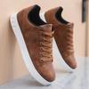 Fashion 2025 Spring Classic Men Leather Casual Shoes Cross-border Hot Sale Versatile Man Sneakers Loafers Fashion Large Size Board Shoes