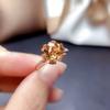 New  Sterling  Ring Micro-Inlaid 2 Carat Sparkling Simulation Moissanite Ring Woman Charm Jewelry Engagement Gift