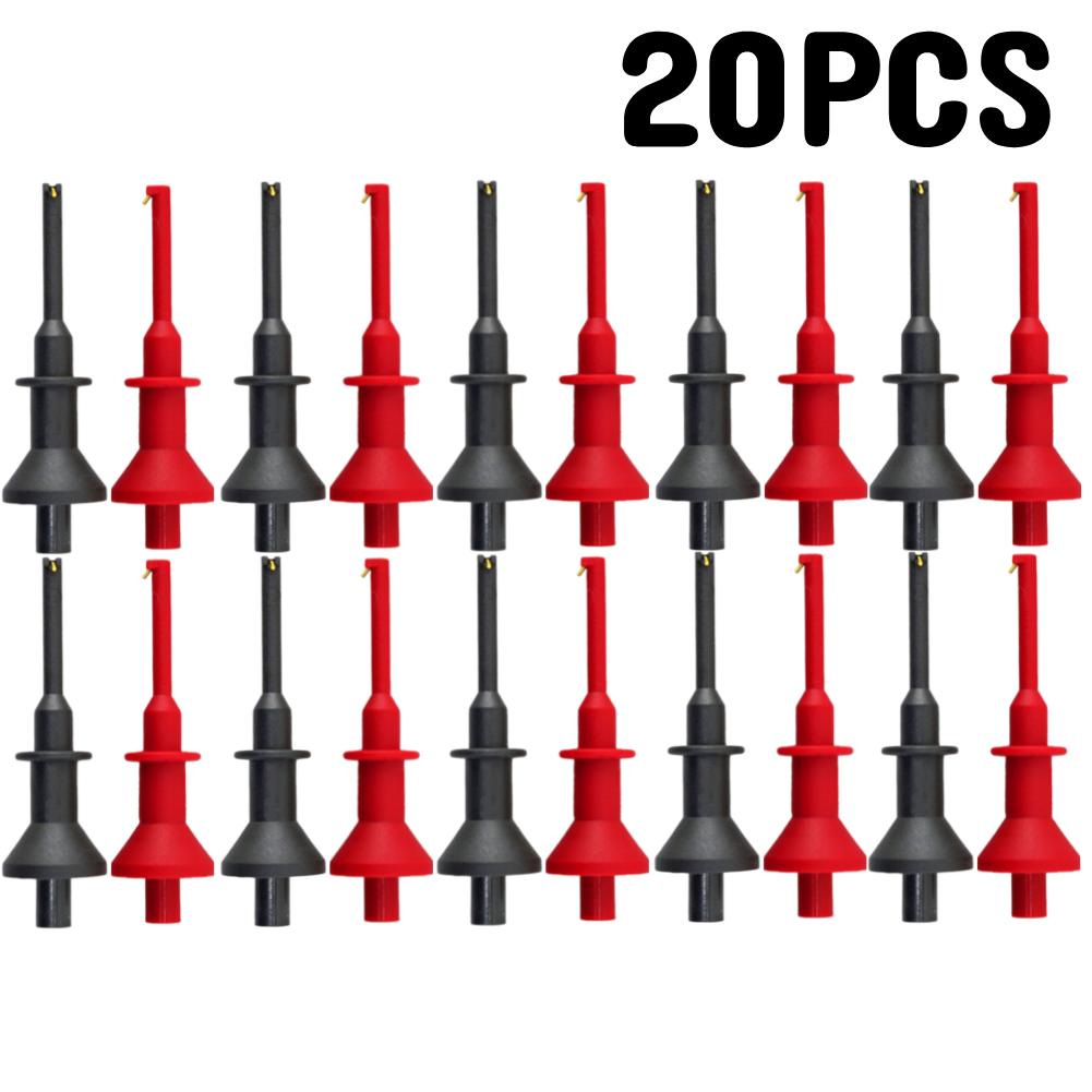 20-2pcs Probe Hook 4mm Banana Jack Telescopic Multimeter Probe Hook High Current Multimeter Test Probe Hook High VoltageTools
