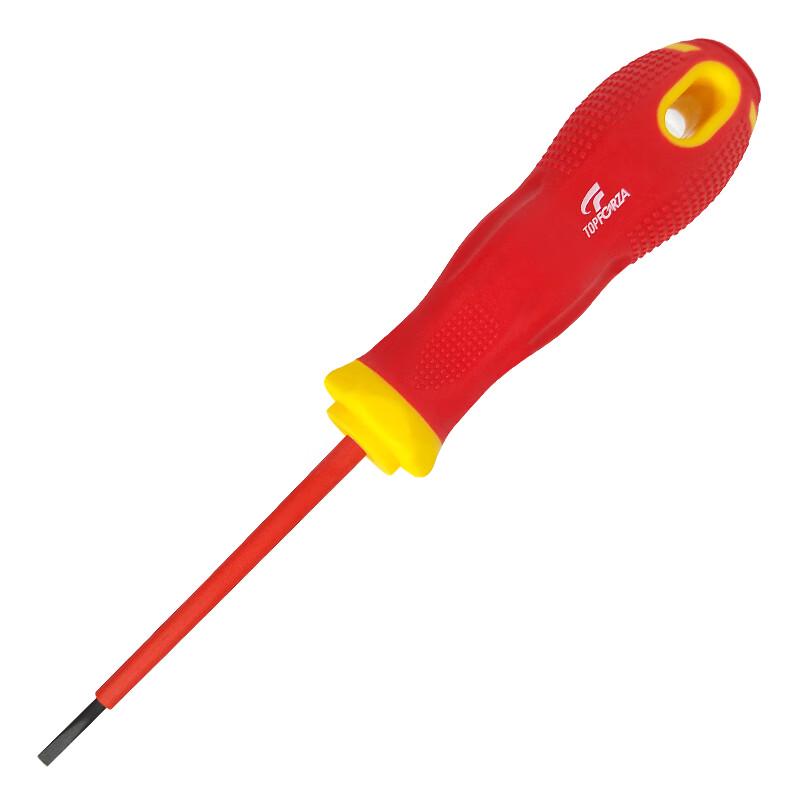 TOPFORZA VDE 1000V Insulated Flat-Head Screwdriver