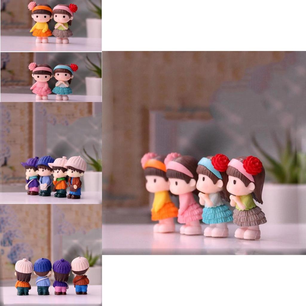 Realistic Miniature Couple Figurines Perfect For Enchanting Garden Landscapes