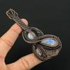Rainbow Moonstone Pendant Gemstone Jewelry, 999 Copper Wire Wrapped Pendant, Handmade Beautiful Jewelry Pendant