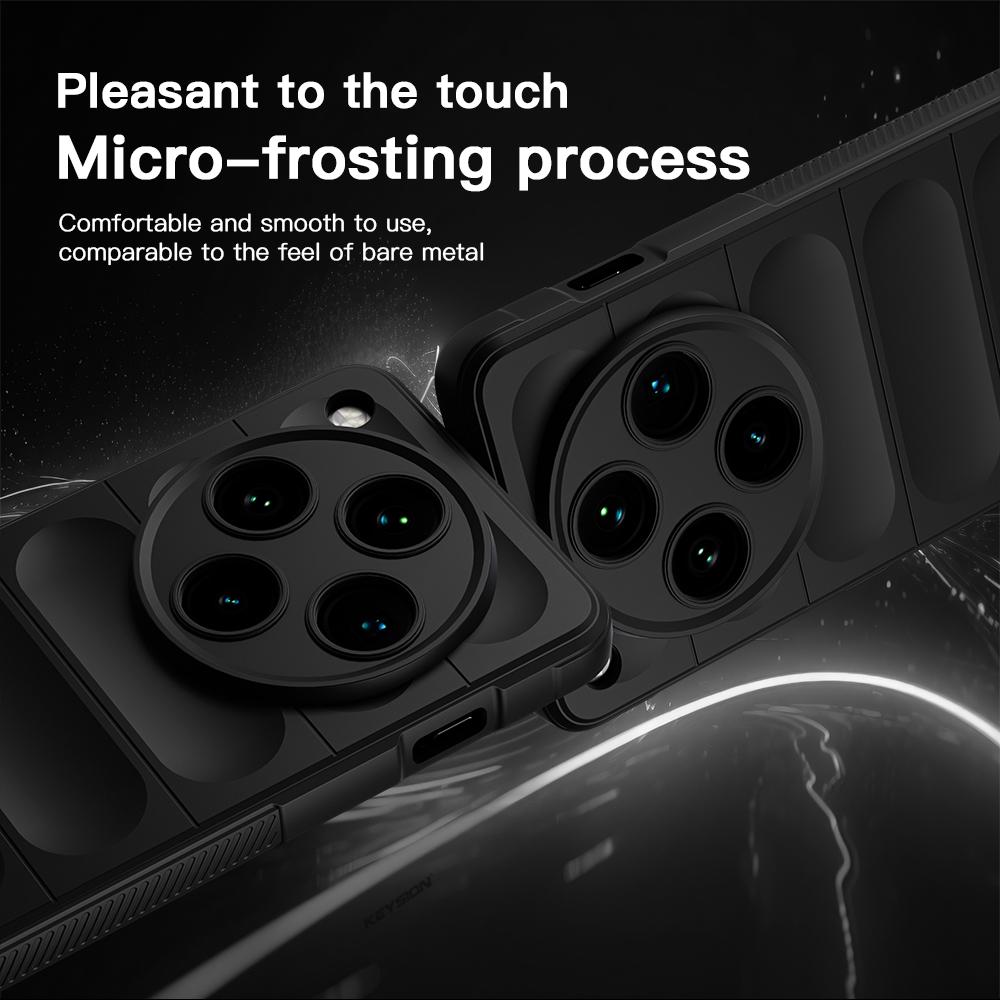 KEYSION Nárazuvzdorný matný kryt pro OPPO Find X8 Pro 5G Protiskluzový měkký silikonový zadní kryt pro telefon OPPO Find X8 Pro
