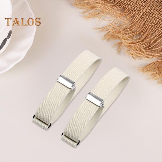 1 Pair Unisex Armband Adjustable 2.5CM Width Solid Color Leg Strap Elastic Shirt Sleeve Holder Arm Cuffs Bands Party Wedding Clothing Accessories