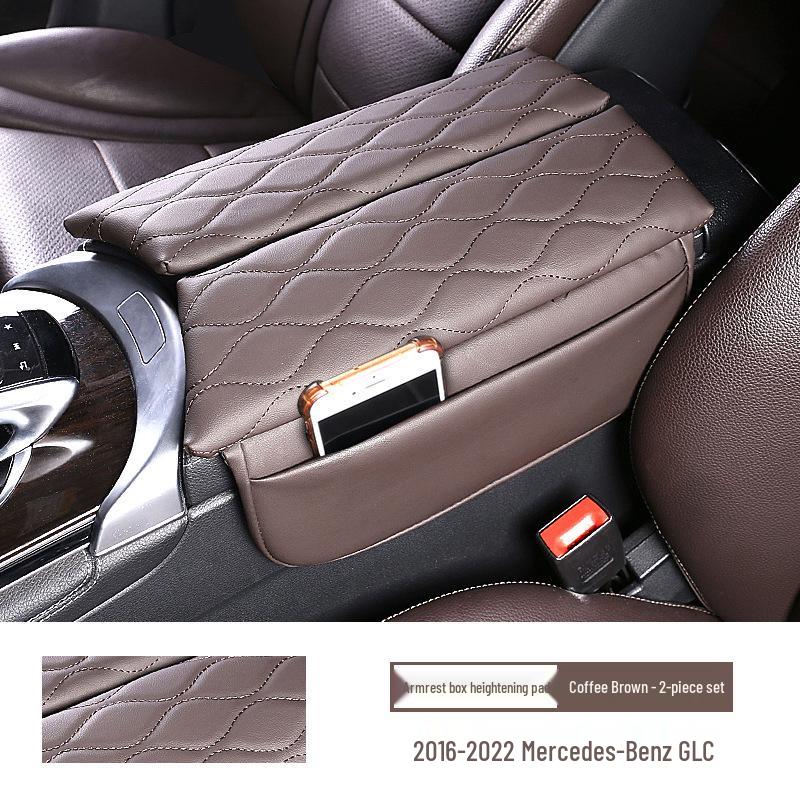 Mercedes Armrest Box Protective Pad Cover for E300, LC2600L, and GLC300L Decoration.