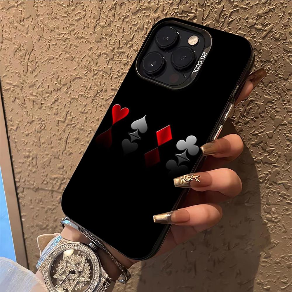 Ace of Spades Poker Phone Case Phone Case For iPhone 14 16 15 11 12 13 Pro Max Mini Plus Shockproof Cover