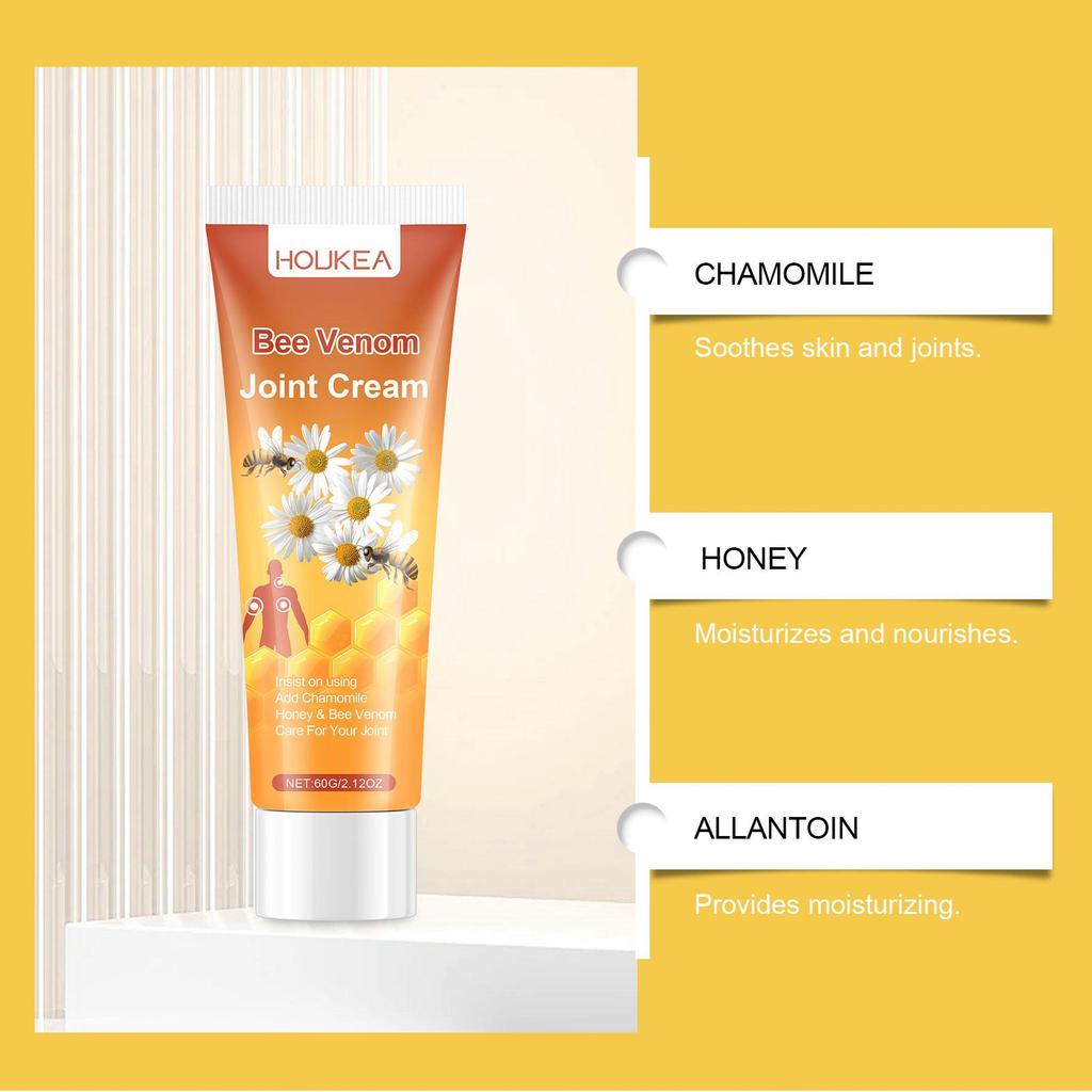 60g Propolis Soothing Joint Cream. Plant-based formula soothes muscles and joints, moisturizes the skin, and is fast-absorbing.