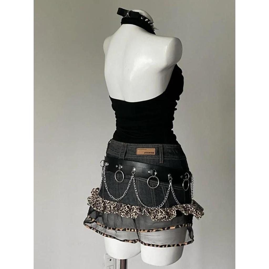 Trendy Black Halter Cowl Neck Slimming Tank Top for Women