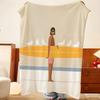 Artist Q-Quentin M-Monge Throw Flannel Throw Blanket, Lightweight Cozy, Durable Washable Cute Cool
