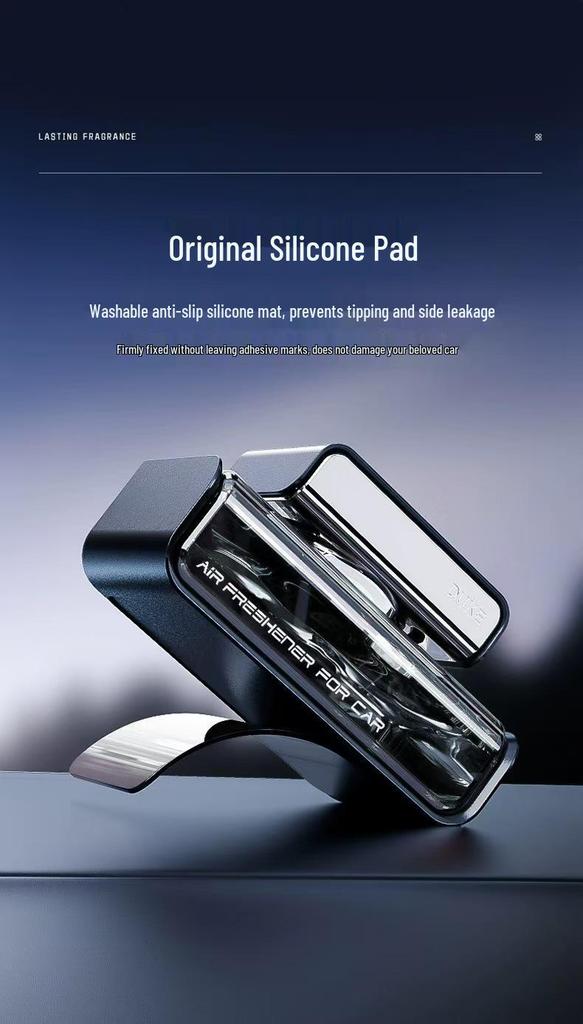 Car Aroma Ornament Air Freshener: Essential Oil Holder, Long-lasting Light Fragrance for Interior Console.