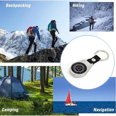 Heavy Duty Zinc Alloy Metal Compass - Waterproof Tactical Survival Tool for Outdoor Emergency, Hiking, Camping, Adventure