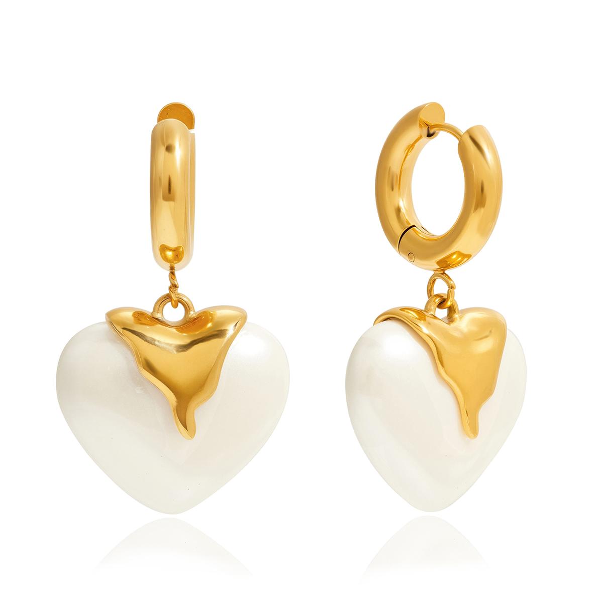 

Yori Fashion Resin Pearl Pendant Drop Earrings for Women Prevent Allergy Stainless Steel High Quality Chic Jewelry