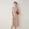 2023 Women's Classic A-Line Cashmere Sleeveless High Neck Knit Dress