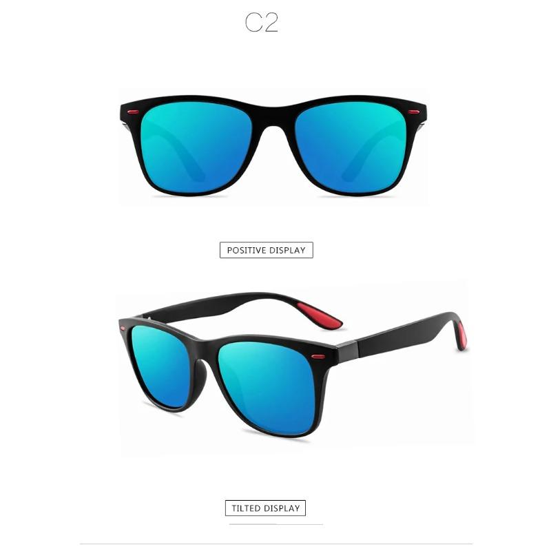 Fashion Classic Sunglasses Male Female Square Sun Spectacles Anti-Glare Goggle Travel Fishing Cycling Sunglasses Uv 400 Protection