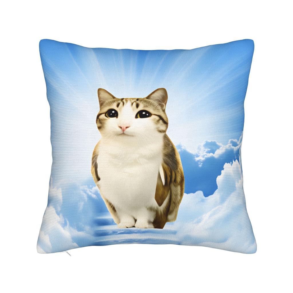 Pillow Cover Green Fruit Space Cat  Fashion Pillow Case For Sofa Home Decor Pillowcases