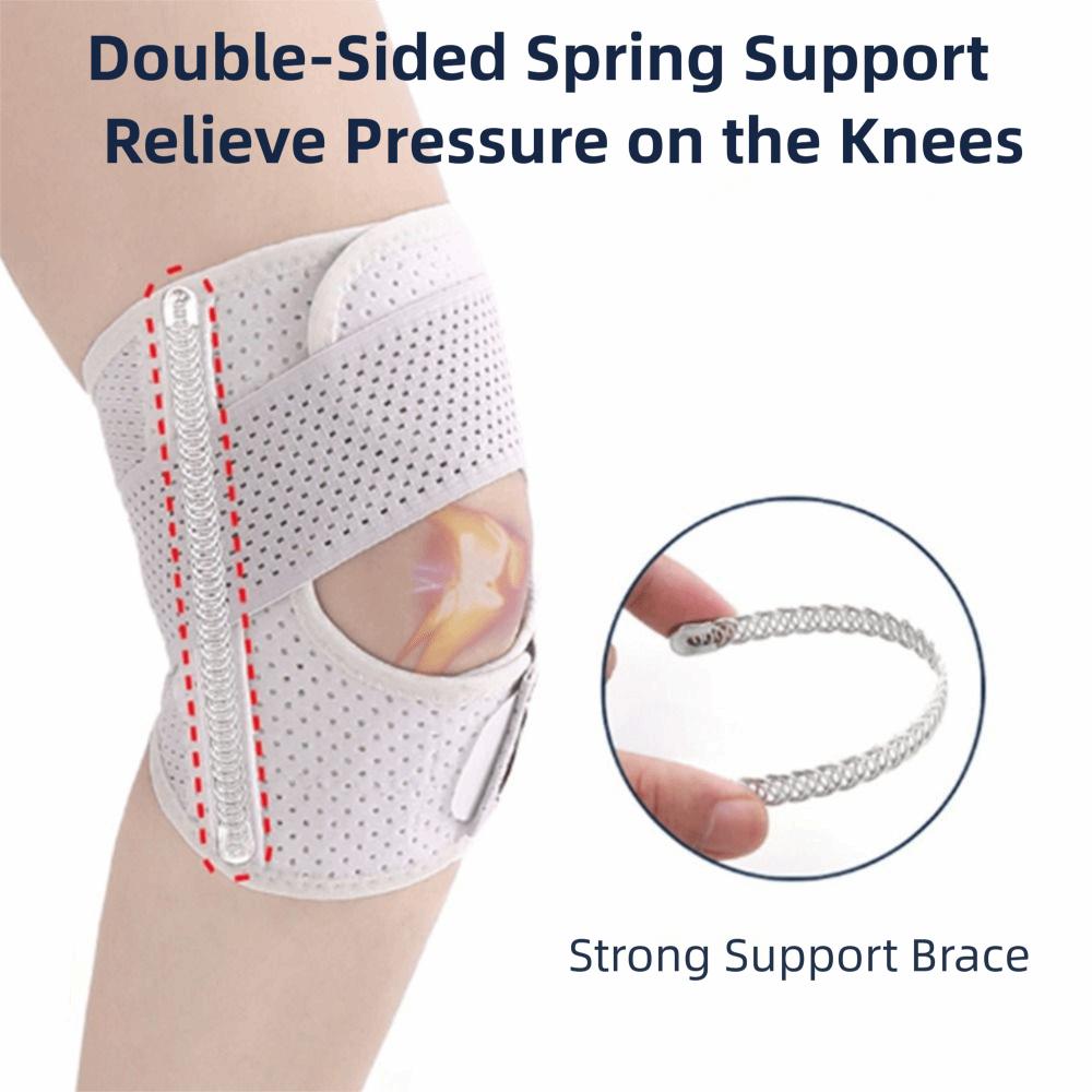 Breathable Elastic Knee Wrap Side Stabilizers Knee Compression Sleeve  Sports Running