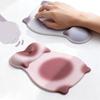 1Pc Cat-Shaped Mouse Pad, Non-Slip Silicone Wrist Rest, Computer Office Silicone Wrist Rest, Cute And Non-Slip