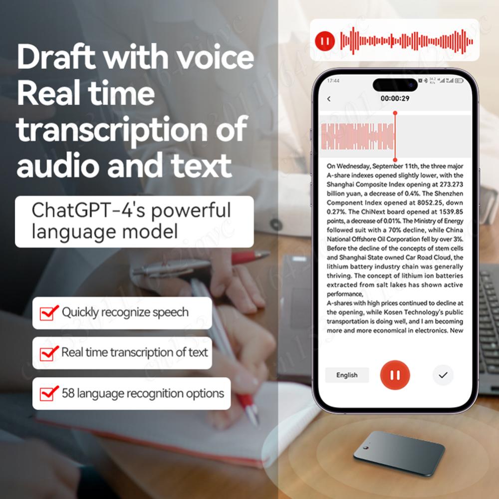 Ai Chatgpt-4 Intelligent Voice Recorder Transcribe Mind Mapping & Ai Summary Phone Call Voice Recorder With App Voice To Text