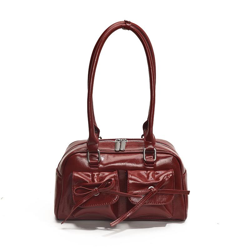 Niche High-End Ballet Bow Autumn Shoulder Bag: Exquisite Fashion Crossbody for Women