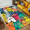 Colorful Cats Living Room Nonslip Area Rug Soft Carpet For Bedroom Game Playroom Sofa Office Home Decor Doormat Christmas Gift C9302111