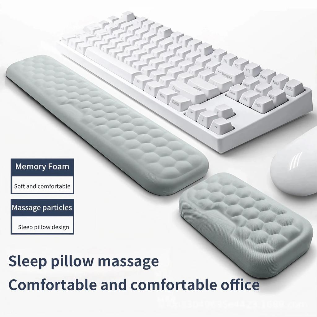 STONEGO Memory Foam Wrist Rest Pad Keyboard Hand Cushion Ergonomic Mouse Pad 3 Sizes Available