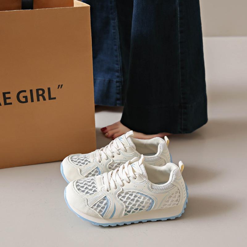 Korean Version of the New Dad Shoes Women's 2025 Summer Student Sports Thick-soled Heightening Casual Shoes Mesh Breathable Women's Shoes