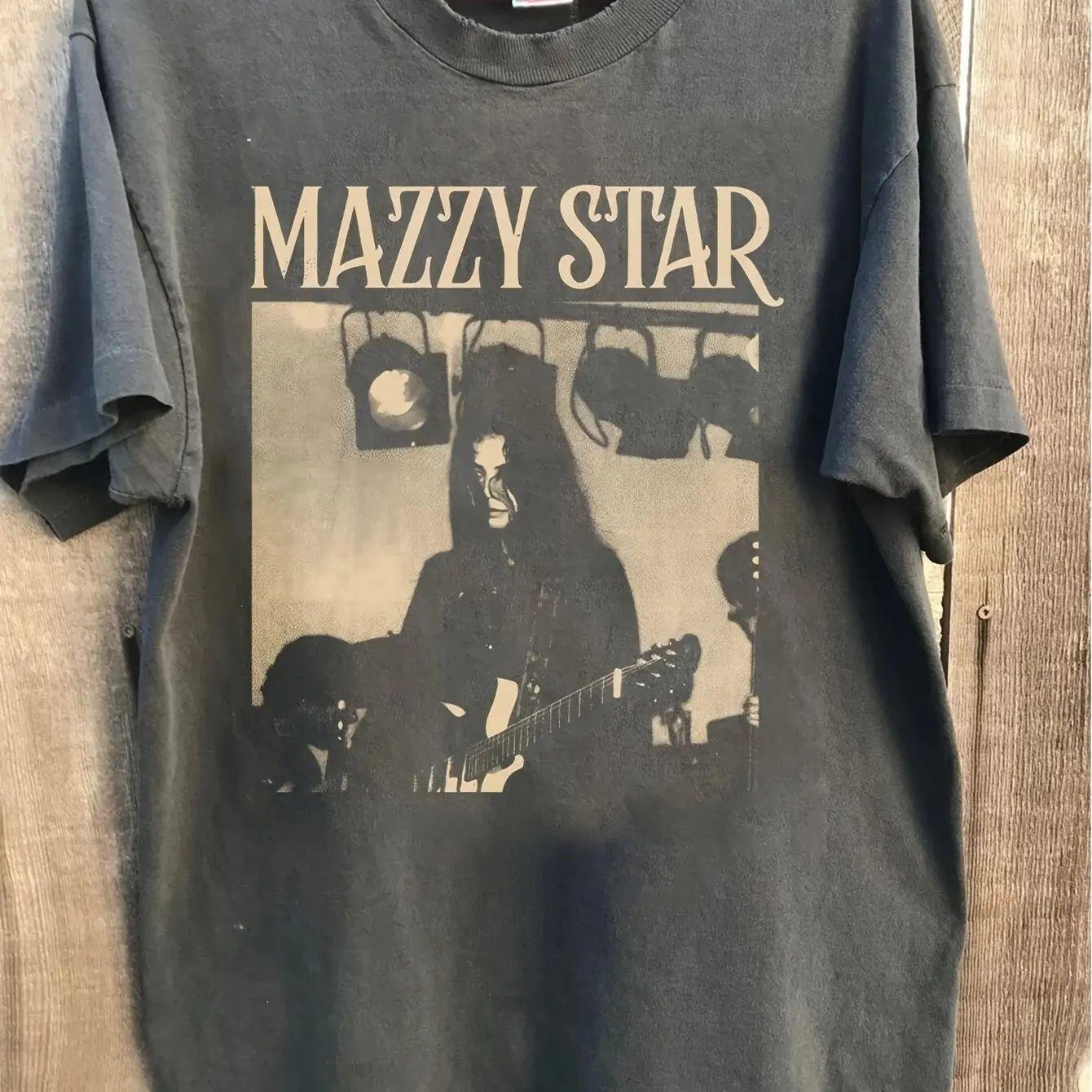 

Retro Harajuku T-Shirt Summer Fashion T-shirt New Mazzy Star Among My Swan Neutral Print T-shirt Casual Loose Streetwear Unisex S разноцветный
