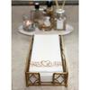 Chez JuJu Antique Gold Elegant and Sturdy Guest Napkin Holder | Premium Disposable Paper Hand Towel Storage Tray Caddy | Classic Brass Vintage Bronze