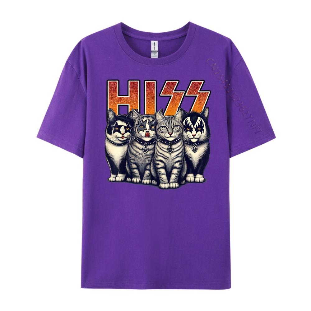 Hiss Funny Cats Kittens Rock Rockin Birthday Gifts Idea Clothing TShirt T Shirt for Men Valentines Day Gift TShirt