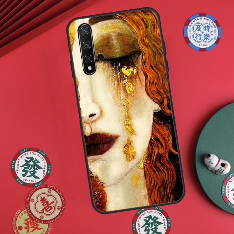 Kiss by Gustav Klimt For Huawei Nova Y73 Y72 Y61 Y91 Y90 Y70 Y60 12s 12i 11i 8i 9 10 SE P60 Pro P30 P40 Lite Case