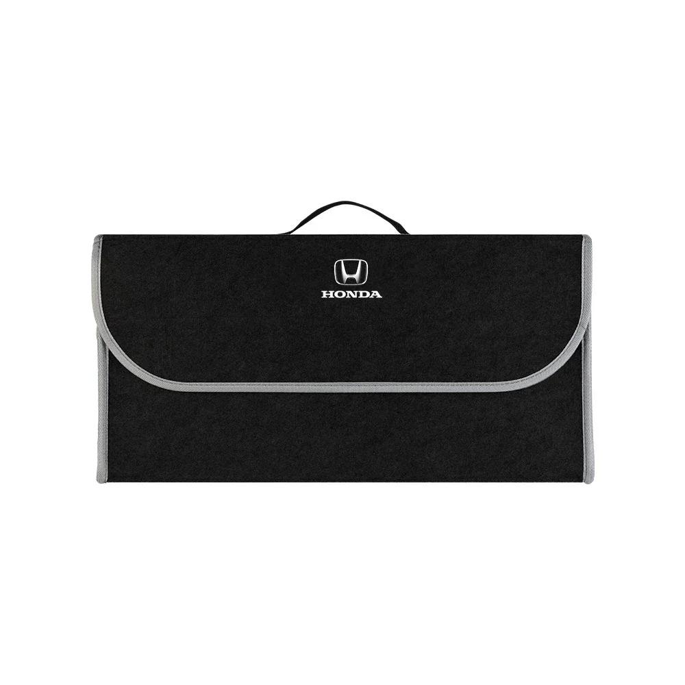 For Honda Car Soft Felt Storage Bag Organizer Cars Foldable Trunk Car Accessories for Honda Civic Accord CRV HRV Fit Jazz City J